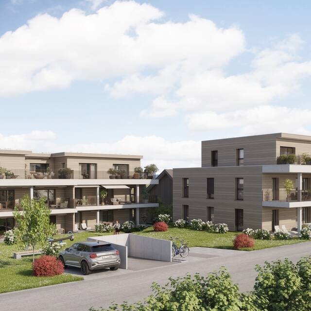 Oberzelgli by Krewo - Die versetzten Gebäude schaffen Freiraum