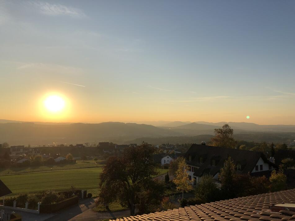 Panoramasicht zu den Alpen