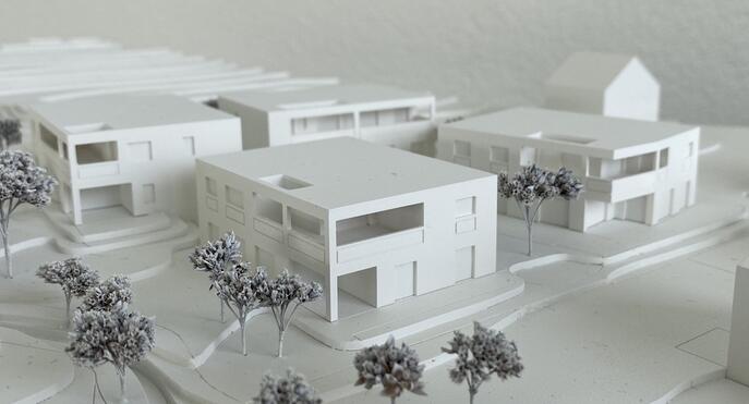 Modell Terrassenhaus