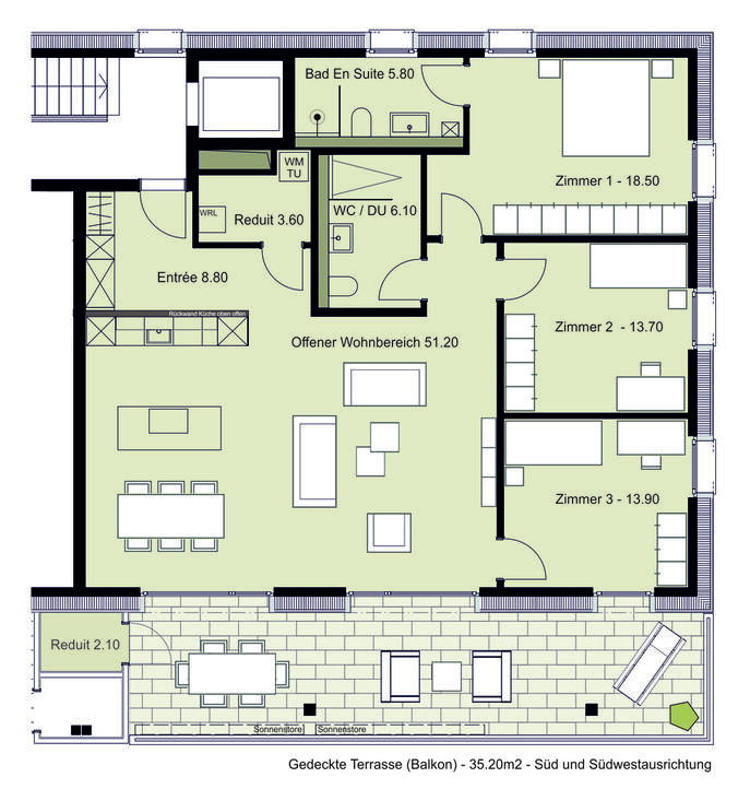 Grundriss Wohnung A3